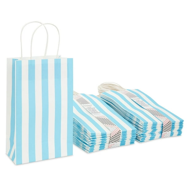 Stars Or Stripes PLUS Tissue Blue & Peach Party Favor Boutique Shop Gift Bags